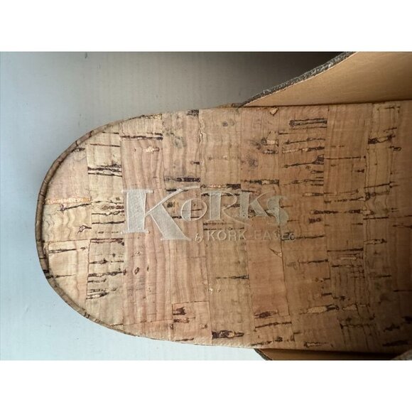 Korks by Kork Ease Joly Sandals Cross Strap Slip On Beige Bone Q38402 Womens 10M - Picture 7 of 8